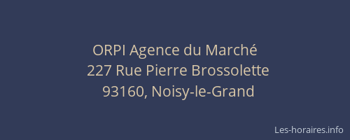 ORPI Agence du Marché