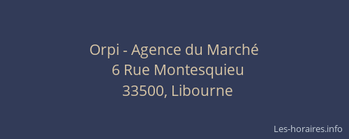 Orpi - Agence du Marché