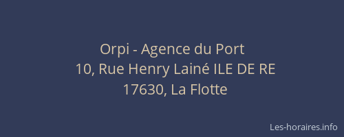Orpi - Agence du Port