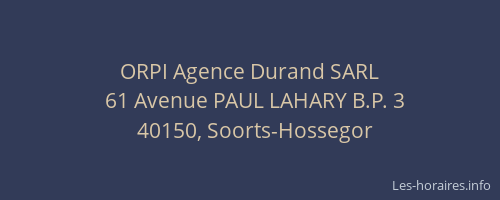 ORPI Agence Durand SARL