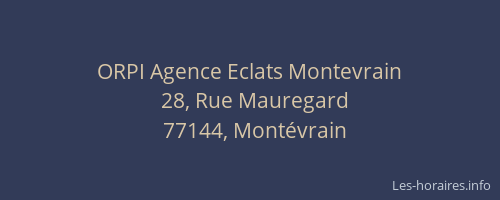 ORPI Agence Eclats Montevrain