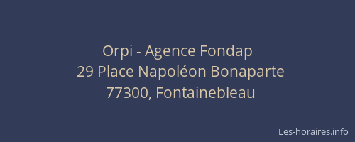Orpi - Agence Fondap
