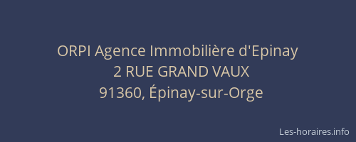 ORPI Agence Immobilière d'Epinay