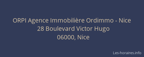 ORPI Agence Immobilière Ordimmo - Nice