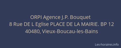 ORPI Agence J.P. Bouquet