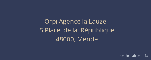 Orpi Agence la Lauze