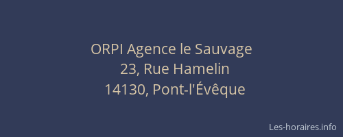ORPI Agence le Sauvage