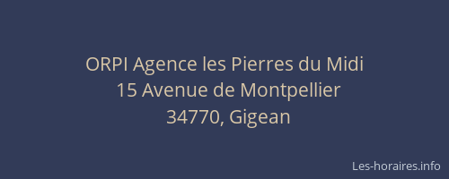 ORPI Agence les Pierres du Midi