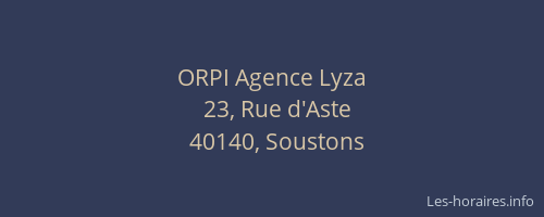 ORPI Agence Lyza