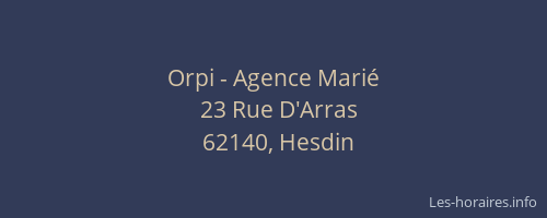 Orpi - Agence Marié