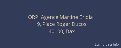 ORPI Agence Martine Eridia
