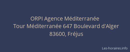 ORPI Agence Méditerranée
