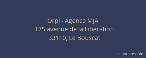 Orpi - Agence MJA