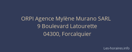 ORPI Agence Mylène Murano SARL