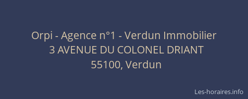 Orpi - Agence n&deg;1 - Verdun Immobilier