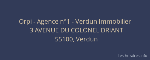 Orpi - Agence n°1 - Verdun Immobilier