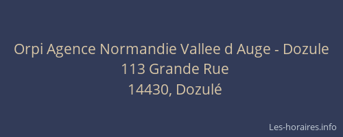 Orpi Agence Normandie Vallee d Auge - Dozule