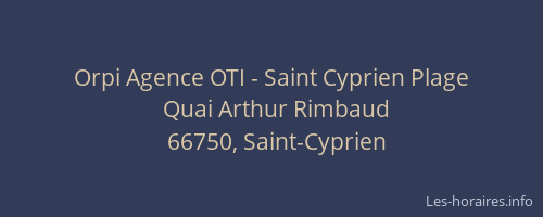 Orpi Agence OTI - Saint Cyprien Plage