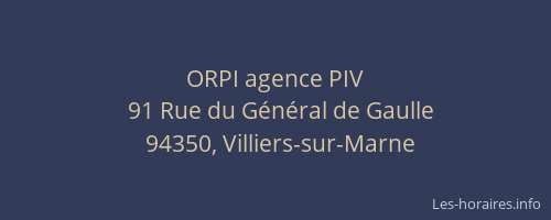 ORPI agence PIV
