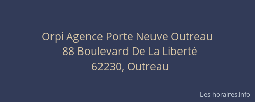 Orpi Agence Porte Neuve Outreau