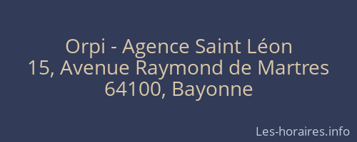 Orpi - Agence Saint Léon