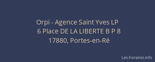 Orpi - Agence Saint Yves LP