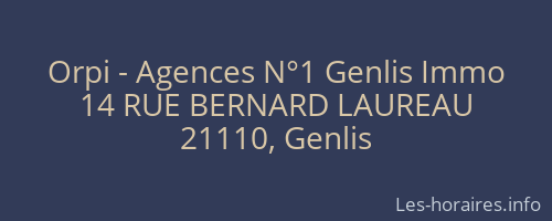 Orpi - Agences N°1 Genlis Immo