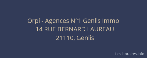 Orpi - Agences N&deg;1 Genlis Immo