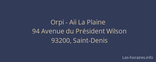 Orpi - Aii La Plaine