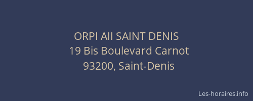 ORPI AII SAINT DENIS