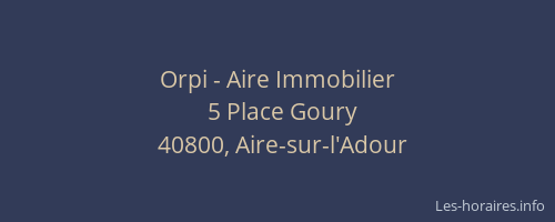 Orpi - Aire Immobilier