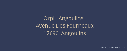 Orpi - Angoulins