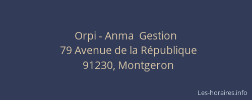 Orpi - Anma  Gestion