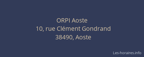 ORPI Aoste