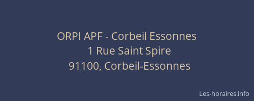 ORPI APF - Corbeil Essonnes