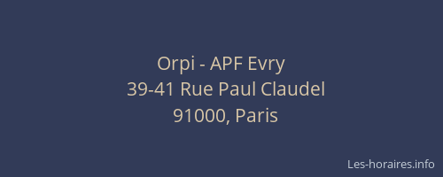 Orpi - APF Evry