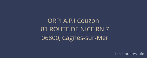 ORPI A.P.I Couzon