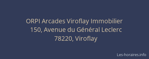 ORPI Arcades Viroflay Immobilier