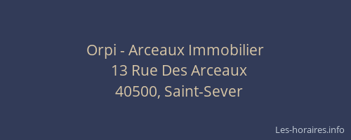 Orpi - Arceaux Immobilier