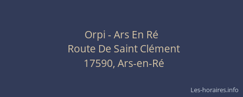 Orpi - Ars En R&eacute;