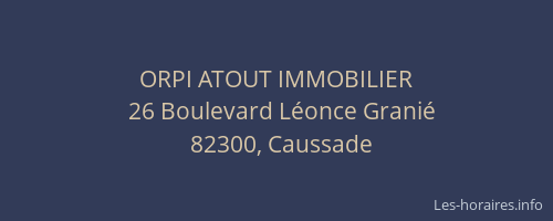 ORPI ATOUT IMMOBILIER