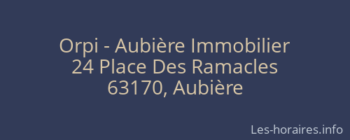 Orpi - Aubière Immobilier