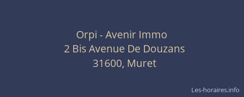 Orpi - Avenir Immo