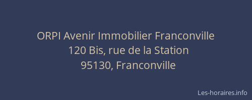 ORPI Avenir Immobilier Franconville
