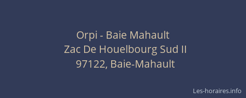Orpi - Baie Mahault