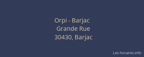 Orpi - Barjac