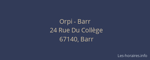 Orpi - Barr