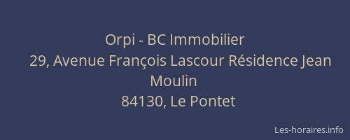 Orpi - BC Immobilier