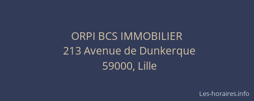 ORPI BCS IMMOBILIER