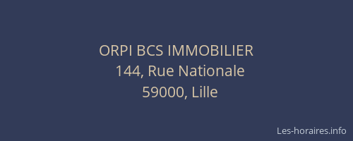 ORPI BCS IMMOBILIER